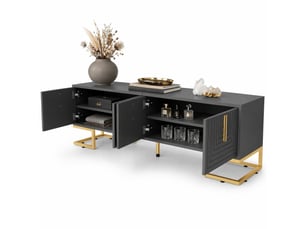 Meuble tv coloris gris 170 cm MEUBLIV  
