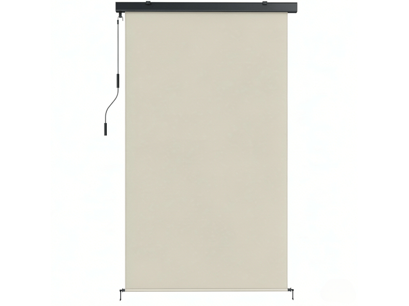 Store occultant extérieur 160 x 250 cm – crème – manivelle réglable, protection solaire et intimité - Conforama A