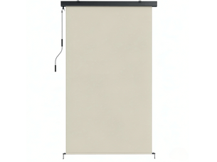 Store occultant extérieur 160 x 250 cm – crème – manivelle réglable, protection solaire et intimité