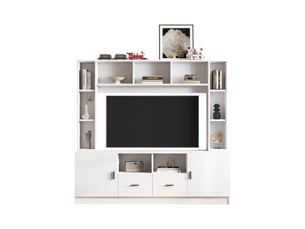 Meuble tv coloris blanc  <strong></strong>  <strong></strong>