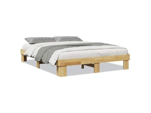 Lit 2 places 135x190 cm coloris marron