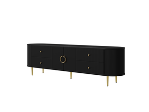 Meuble tv coloris noir  <strong></strong>  <strong></strong>