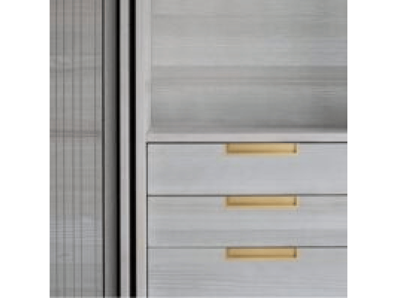  Poignée encastrée pour porte coulissante, lot de 2 boutons de tiroir cachés en alliage de zinc pour portes coulissantes d'armoire et tiroirs  - Conforama B