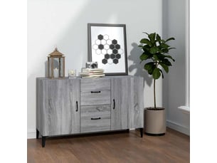 Buffet - bahut - meuble de rangement sonoma gris 100x36x60 cm bois d'ingénierie