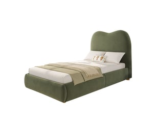Lit simple 90x200 cm <strong>SEYAKANY</strong>  <strong></strong> coloris vert