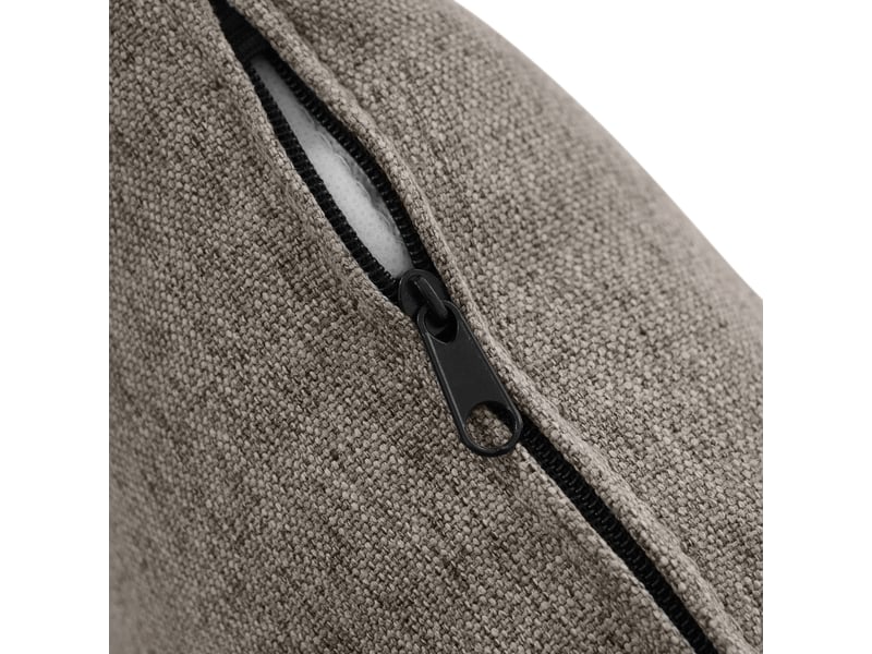  Canapé d'angle en l avec méridienne modulable, canapé 3 places compact en tissu respirant coton et lin, 166x118x77 cm, gris  - Conforama W
