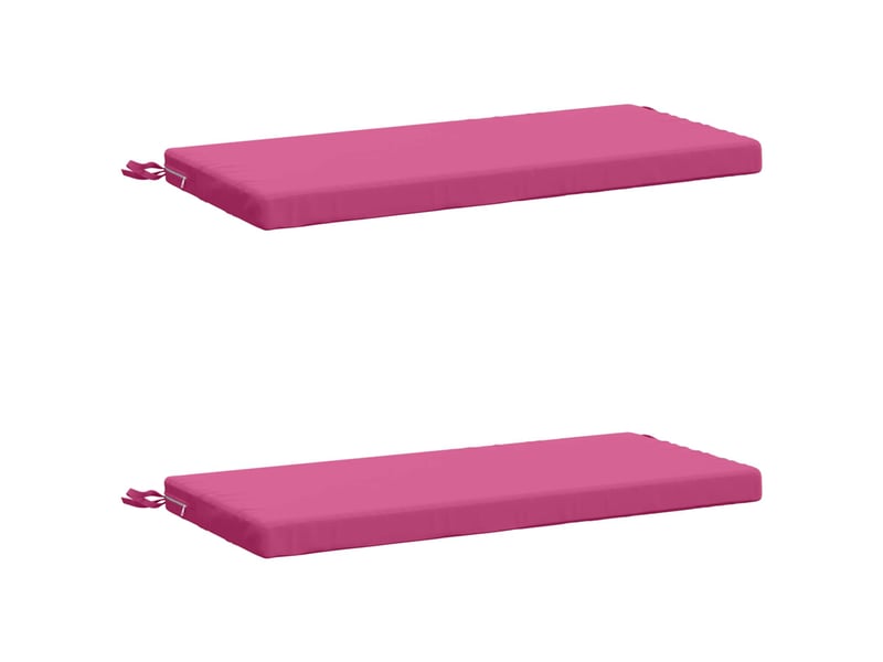 Lot de 2 coussins de banc, coussins d'assise soest 100 % polyester rose cf57338  - Conforama A