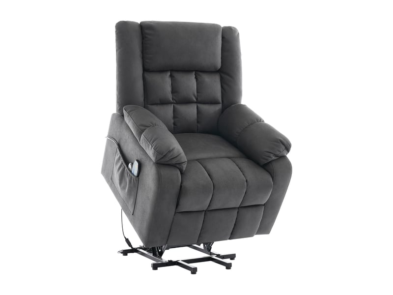 Fauteuil releveur électrique pour senior, fauteuil massant avec chaleur, repose-pieds réglable pour salon et lecture - Conforama A