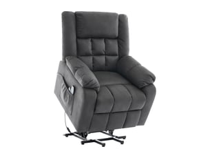 Fauteuil relax électrique RAELUNYI Cuir / Tissu noir