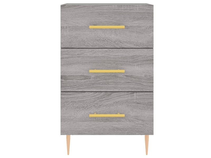 Table de chevet sonoma gris 40x40x66 cm bois d'ingénierie  - Conforama E