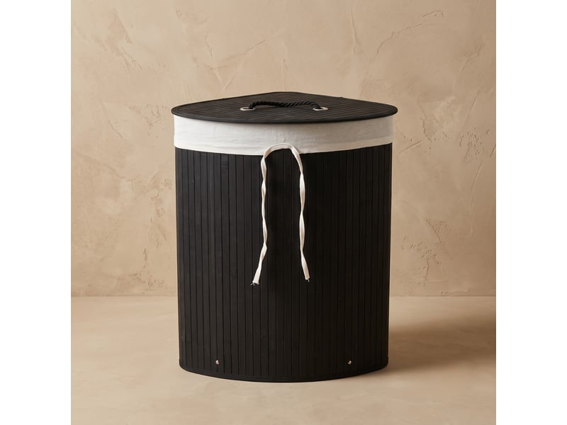  Panier à linge d'angle arco, bambou, 60 l  - Conforama D