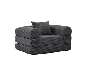 Deplimousse convertible 1 place gris