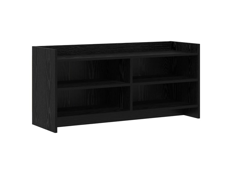  Meuble tv - banc tv - meuble de rangement 100 x 33 x 47 cm chêne noir bois d'ingénierie  - Conforama A