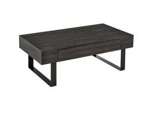 Table basse rectangulaire coloris gris HAUSS SPOLE - 60 cmx110 cm