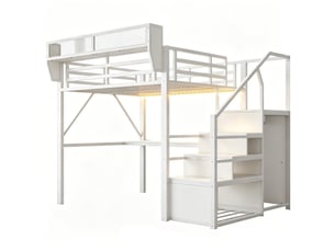 Lit simple 140x200 cm    coloris blanc