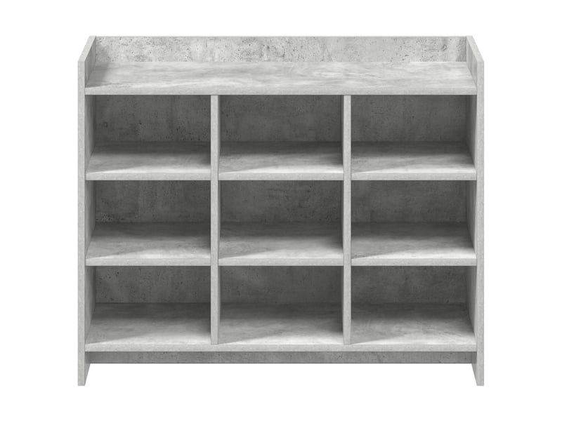  Meuble à chaussure, cabinet à chaussures avec stockage gris béton 85x39,5x70 cm  - Conforama D