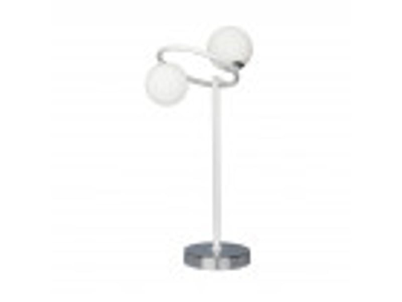  Lampe à poser fabrilamp la habana g9 coloris blanc chromé 50 x 21 x 23 cm 154571001 - Conforama B