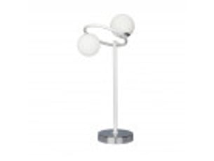 Lampe à poser fabrilamp la habana g9 coloris blanc chromé 50 x 21 x 23 cm