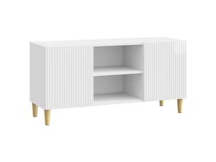 Meuble tv coloris blanc 102 cm <strong></strong>  <strong></strong>