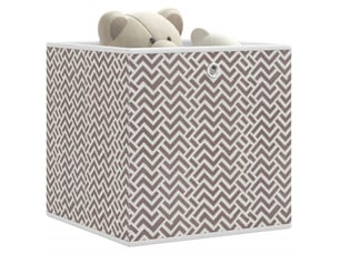 Boîtes de rangement pliables 10 pcs 32x32x32 cm tissu intissé shl44229