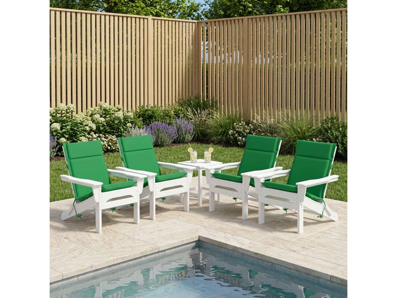  Lot de 6 coussins de chaise à dossier haut gemert vert cf59386  - Conforama B