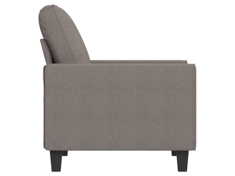  Fauteuil de relaxation, fauteuil taupe 60 cm tissu  - Conforama D