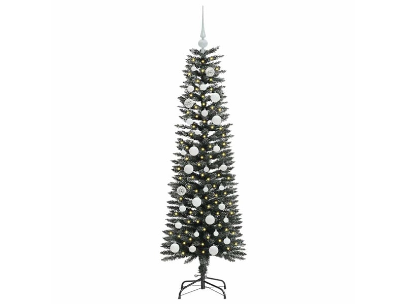  Sapin de noël artificiel, arbre de noël vert 150 cm pvc, plastique et acier shl4743  - Conforama C