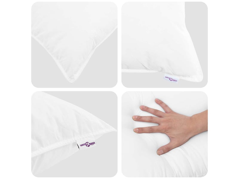  Ensemble de duvet avec oreiller 3 pièces - couette blanc plume de canard  - Conforama C