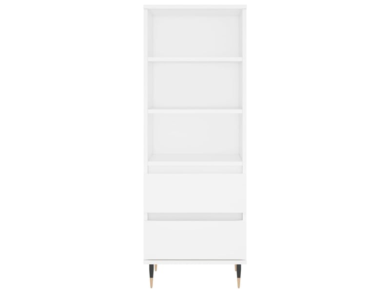  Buffet haut - bahut - meuble de rangement blanc 40x36x110 cm bois d'ingénierie  - Conforama E