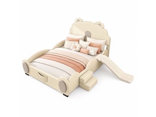 Lit combiné 140x200 cm <strong></strong>  <strong></strong> coloris beige