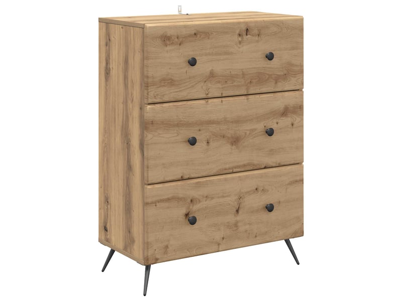  Armoire de rangement bureau, armoire à tiroirs 66 x 34,5 x 90 cm bois d'ingénierie shl2683  - Conforama A