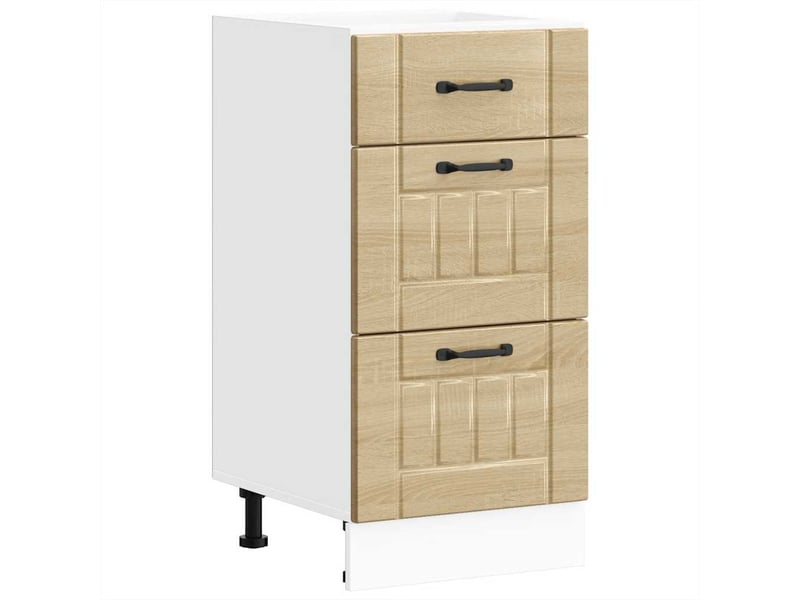  Meuble de rangement, armoire de cuisine lucca chêne sonoma bois ingénierie shl4775  - Conforama A
