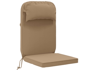 Coussin de transat ensoleillé, coussin pour bain de soleil 100 % polyester taupe cf56004