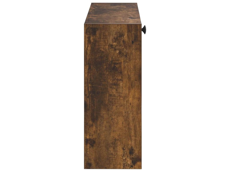 Meuble à chaussures mural, armoire à chaussures alkmaar 71x17x43 cm chêne fumé  - Conforama E