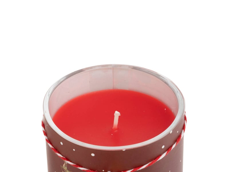  Bougie parfumée imprimée 265g pot verre assorti  - Conforama D
