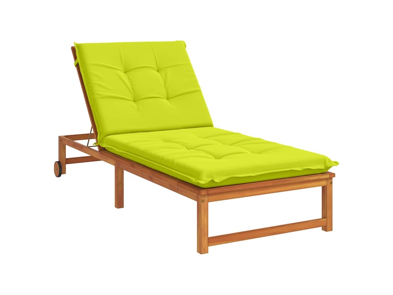Coussin de transat, coussin pour bain de soleil gemert 100 % polyester vert vif. Cf56225 - Conforama C