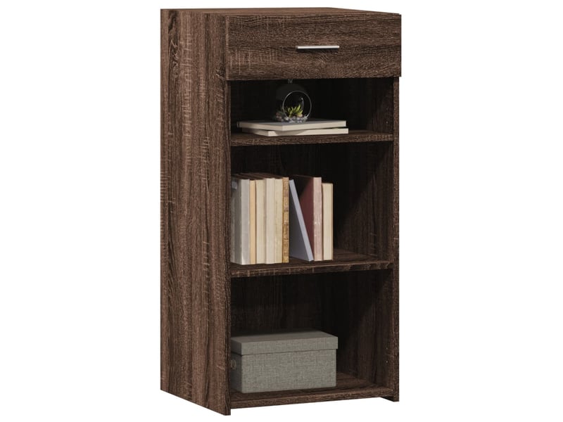  Buffet - bahut - meuble de rangement chêne marron 45x42,5x93 cm bois d'ingénierie  - Conforama C
