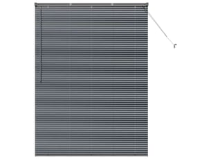 Store vénitien, store de fenêtre gris foncé 175 x 125 cm 25 mm aluminium cf47892