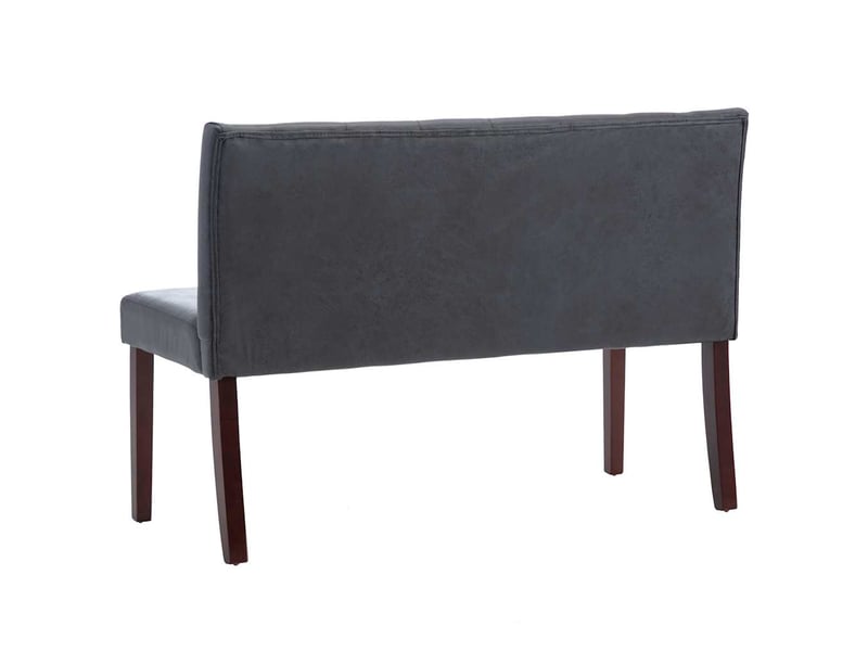  Banc d'entrée, banc d'intérieur 120 cm gris similicuir daim  - Conforama E