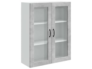 Meuble mural de cuisine | armoire de cuisine gris béton 80x31x100cm shl4974