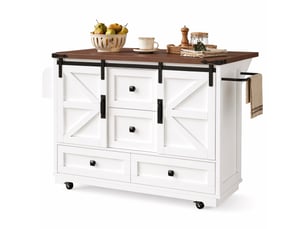 Desserte de cuisine avec plateau rabattable et rangement - portes coulissantes, mdf blanc 142,5 × 73 × 92,5 cm
