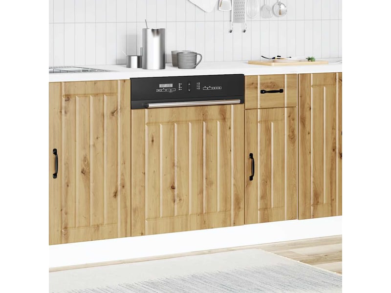  Panneau de lave-vaisselle chêne artisanal bois ingénierie  - Conforama C