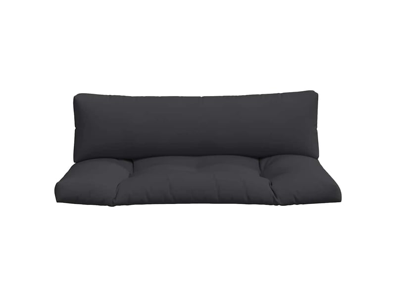  Lot de 2 coussins de palette, coussins de canapé noir tissu cf59587  - Conforama D