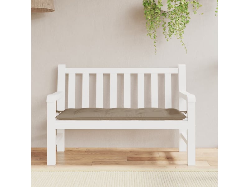  Coussin de banc de jardin, coussin d'assise taupe 120x50x7 cm tissu oxford cf52831  - Conforama C