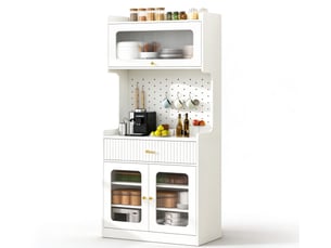 Buffet 3 porte(s)  1 tiroir(s)  Morn Vibe - 80 cm coloris blanc 
