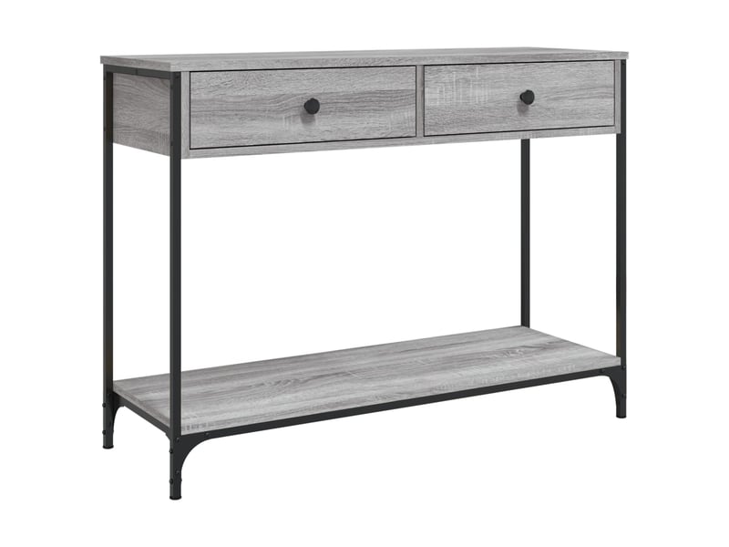  Table de chevet - table console sonoma gris 100x34,5x75 cm bois d'ingénierie  - Conforama A
