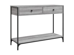 Table de chevet - table console sonoma gris 100x34,5x75 cm bois d'ingénierie