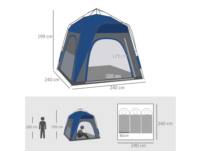  Cage de capture pliable  vivants, 81 x 26 x 34,5 cm, en fil de fer, avec porte et poignée, pour lapins, couleur argent.  - Conforama E