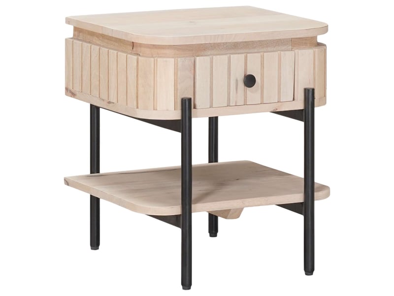  Table de chevet - cabinet de chevet - table de nuit faite main blanc 40 x 35 x 45 cm  - Conforama B