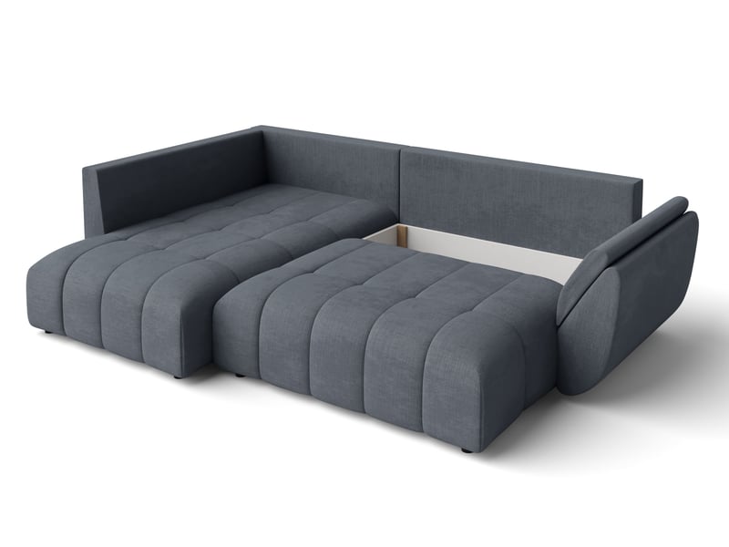 Canapé avec fonction lit corleone canapé d'angle gris 268 cm Corleone - Conforama E